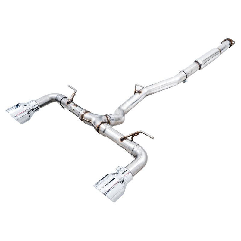 AWE Subaru BRZ/ Toyota GR86/ Toyota 86 Track Edition Cat-Back Exhaust- Chrome Silver Tips