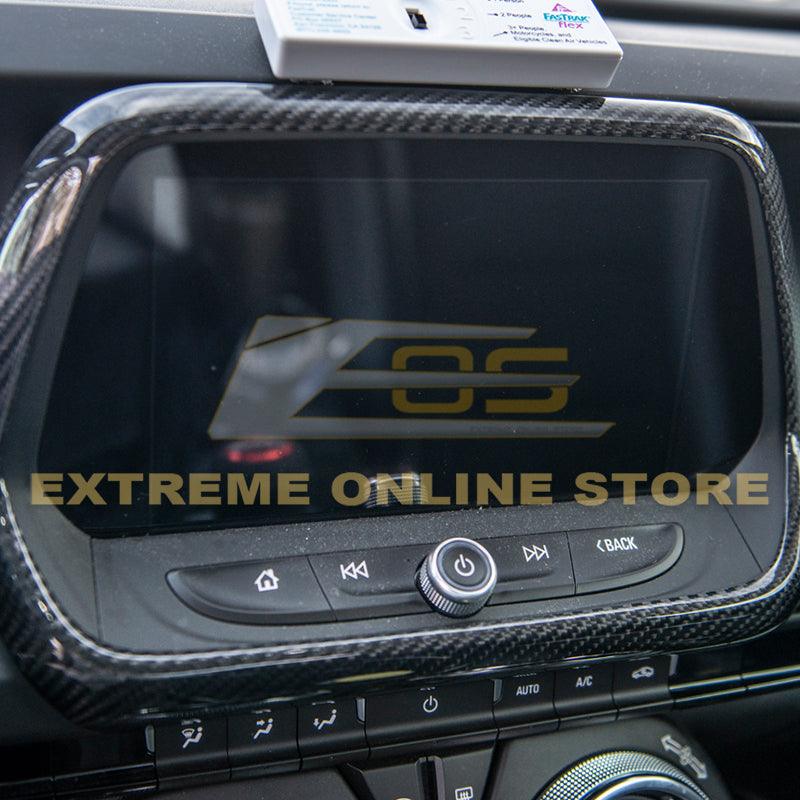 6th Gen Camaro Dash Panel Radio Carbon Fiber Trim Cover