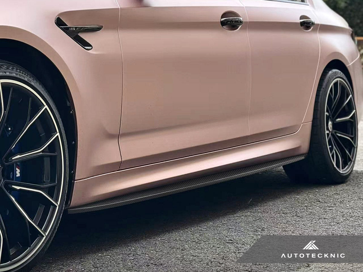 AutoTecknic Dry Carbon Fiber Side Skirt Extension Set - F90 M5 | G30 5-Series