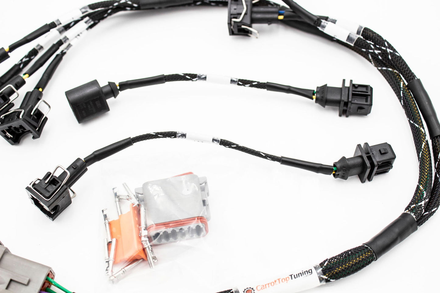 1.8T Injector Tuck Harness v2 w/ IAT, and CAM Leads | Plug n Play | VW GTI Jetta Golf | Audi TT