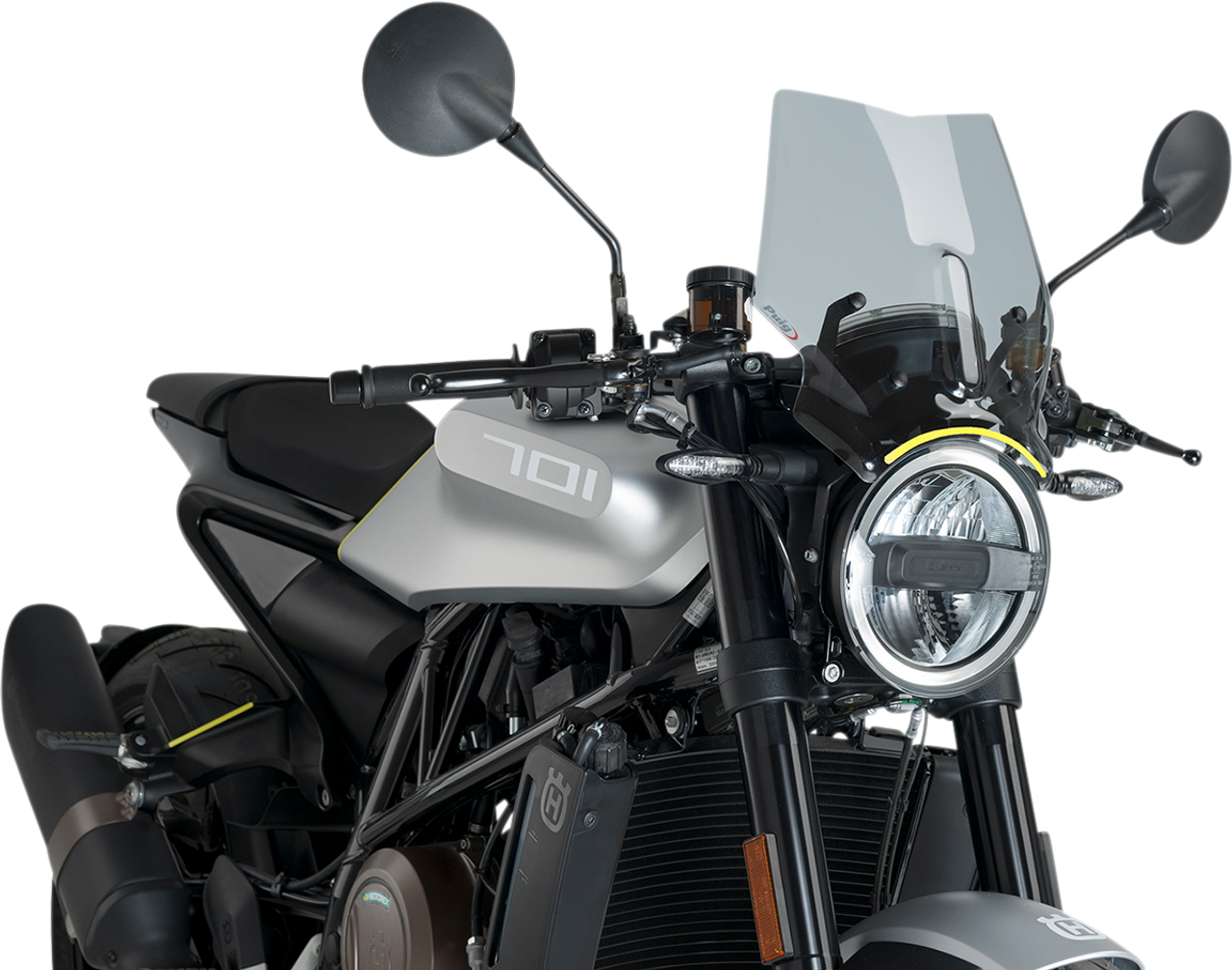 PUIG HI-TECH PARTS New Generation Windscreen - Smoke - Husqvarna 9750H