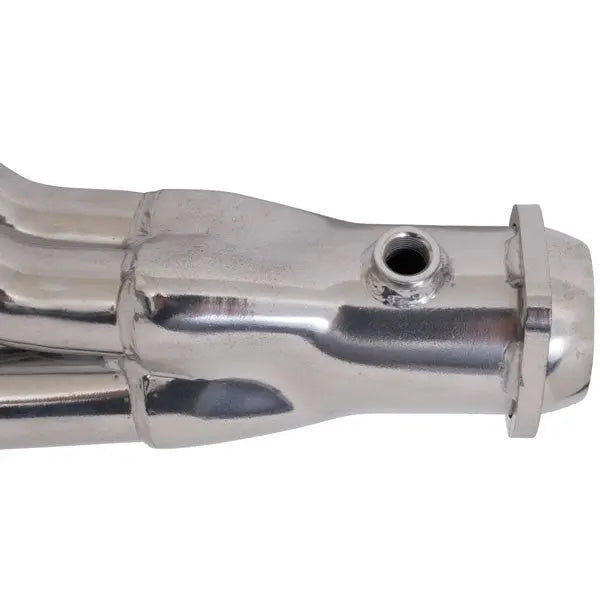 Ford Mustang 5.0 1-5/8 Long Tube Exhaust Headers Automatic Trans Polished Silver Ceramic 79-93