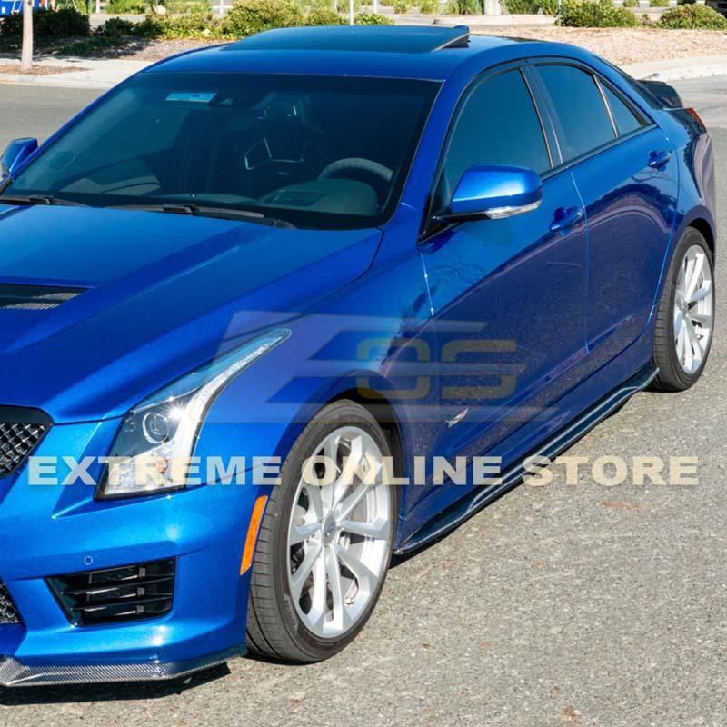 2016-19 Cadillac ATS-V Carbon Fiber Side Skirts Rocker Panels