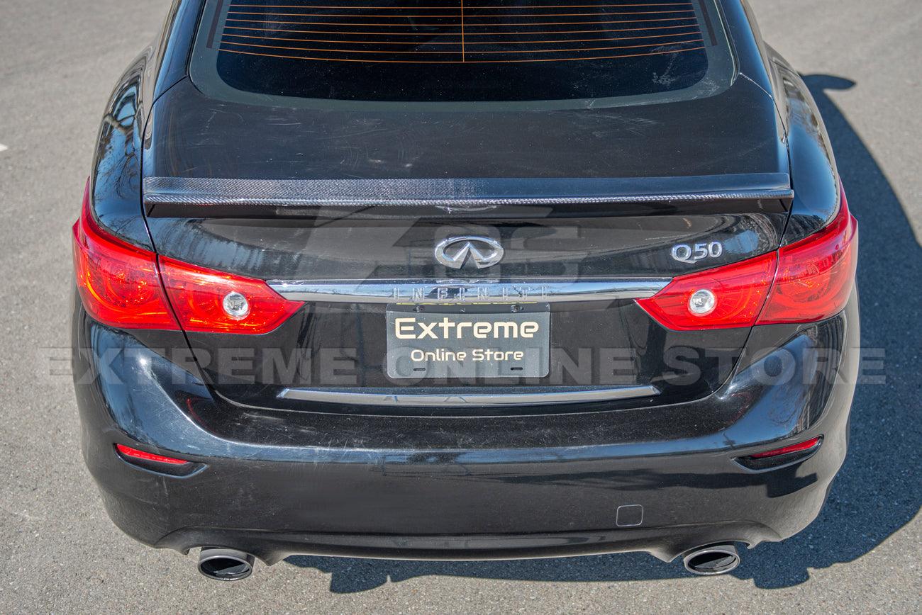 2014-Up Infiniti Q50 Carbon Fiber Rear Trunk Wing Spoiler