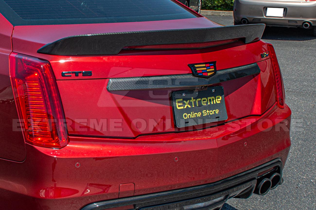 2016-19 Cadillac CTS-V Carbon Fiber Rear Deck Lid Center Applique Trunk Insert