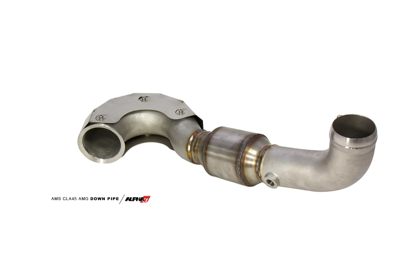 AMS Performance 14-18 Mercedes-Benz CLA 45 AMG 2.0T Alpha Downpipe Race Pipe ALP.19.05.0001-2