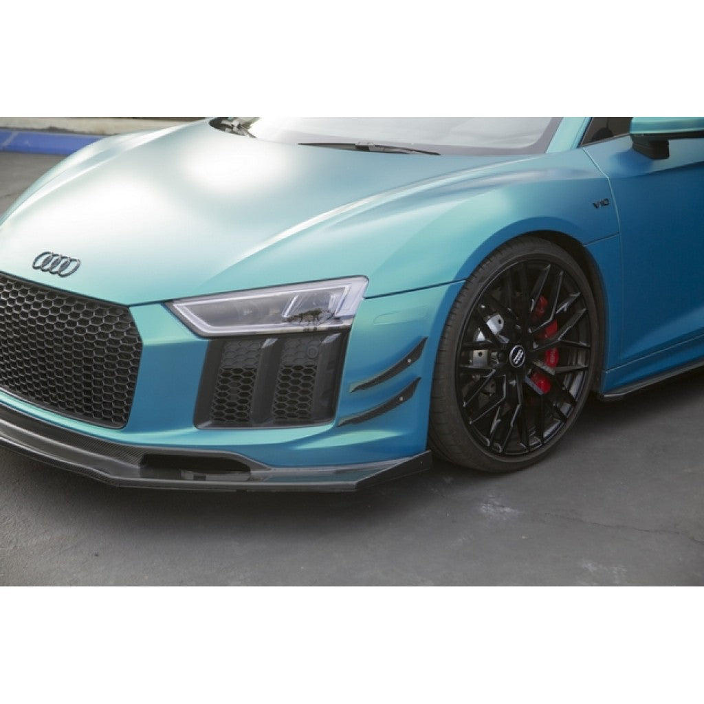 APR Performance Carbon Fiber Front Bumper Canards Audi R8 2016-2018