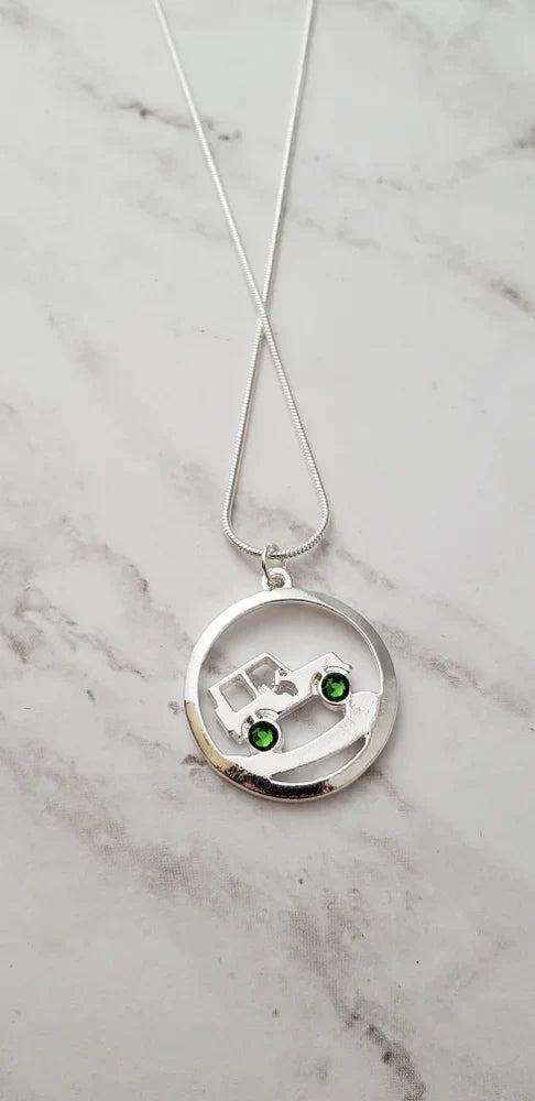 Jeep Uphill Climb Necklace