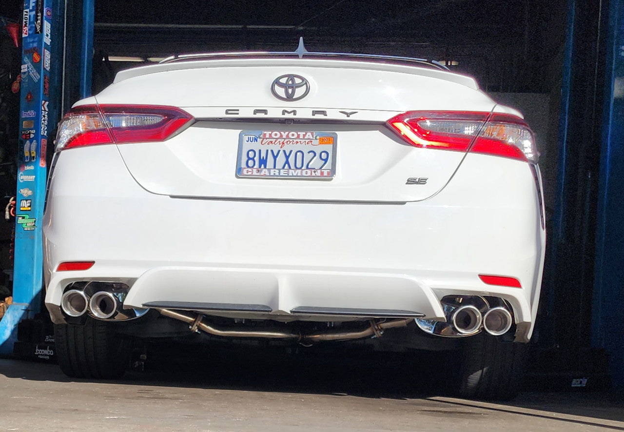 Tsudo 2018-2024 Camry SE XSE 2.5L Quad Tips Catback Exhaust FWD