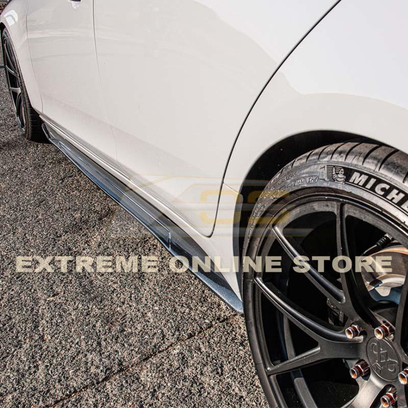 2014-19 Cadillac CTS Carbon Fiber Front Splitter & Side Skirts