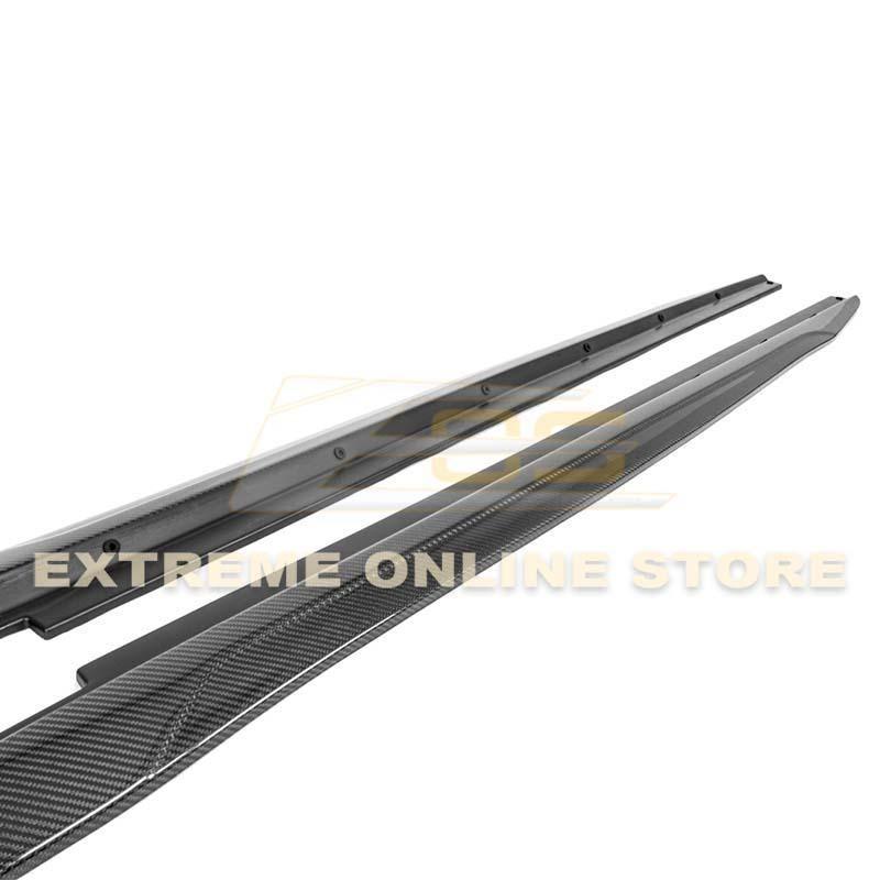 2014-19 Cadillac CTS Carbon Fiber Front Splitter & Side Skirts