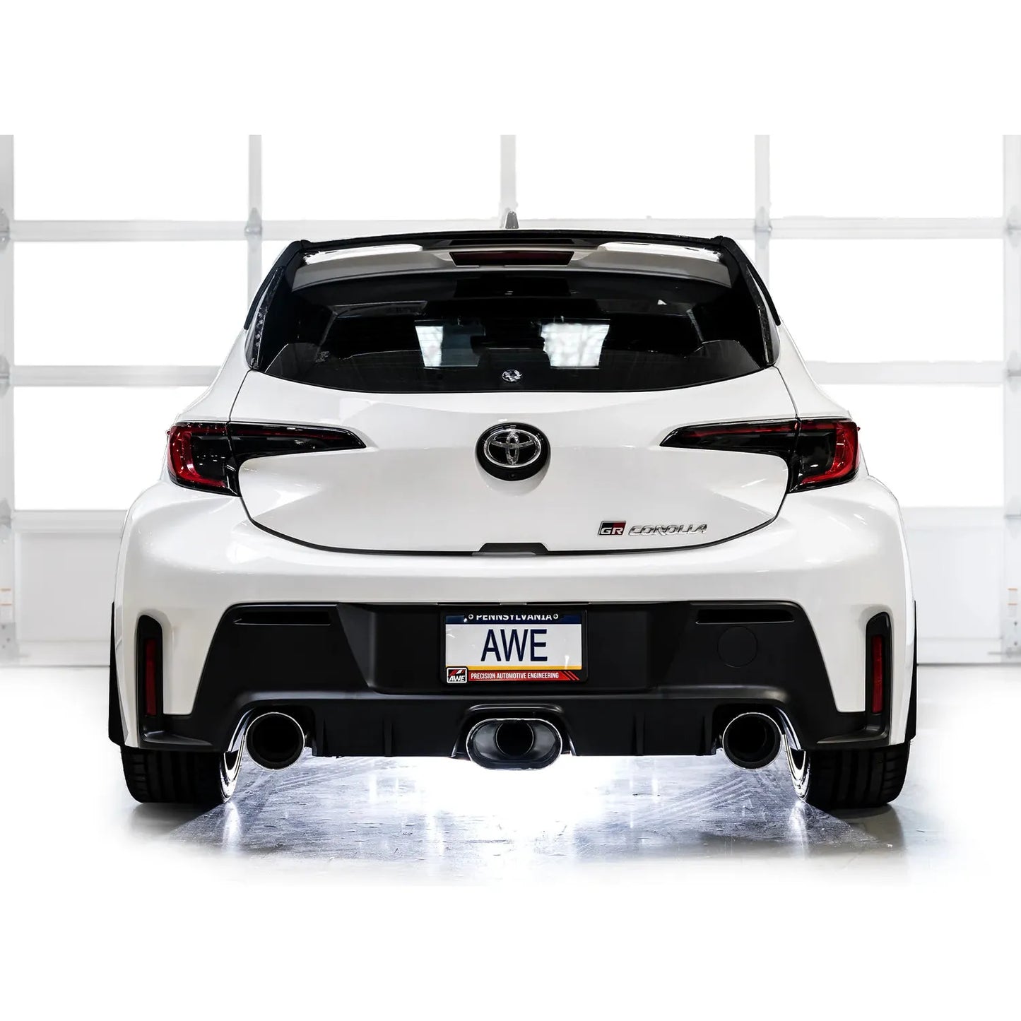 AWE 2023-2025 Toyota GR Corolla Touring Edition Catback Exhaust - Chrome Silver Tips