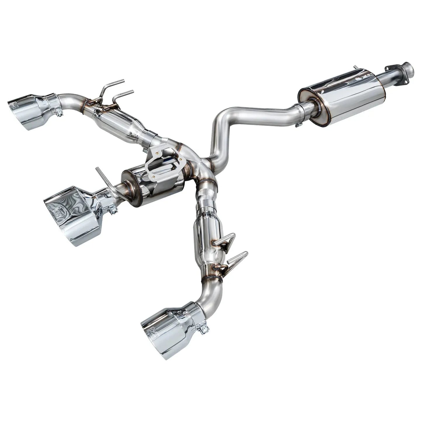 AWE 2023-2025 Toyota GR Corolla Touring Edition Catback Exhaust - Chrome Silver Tips