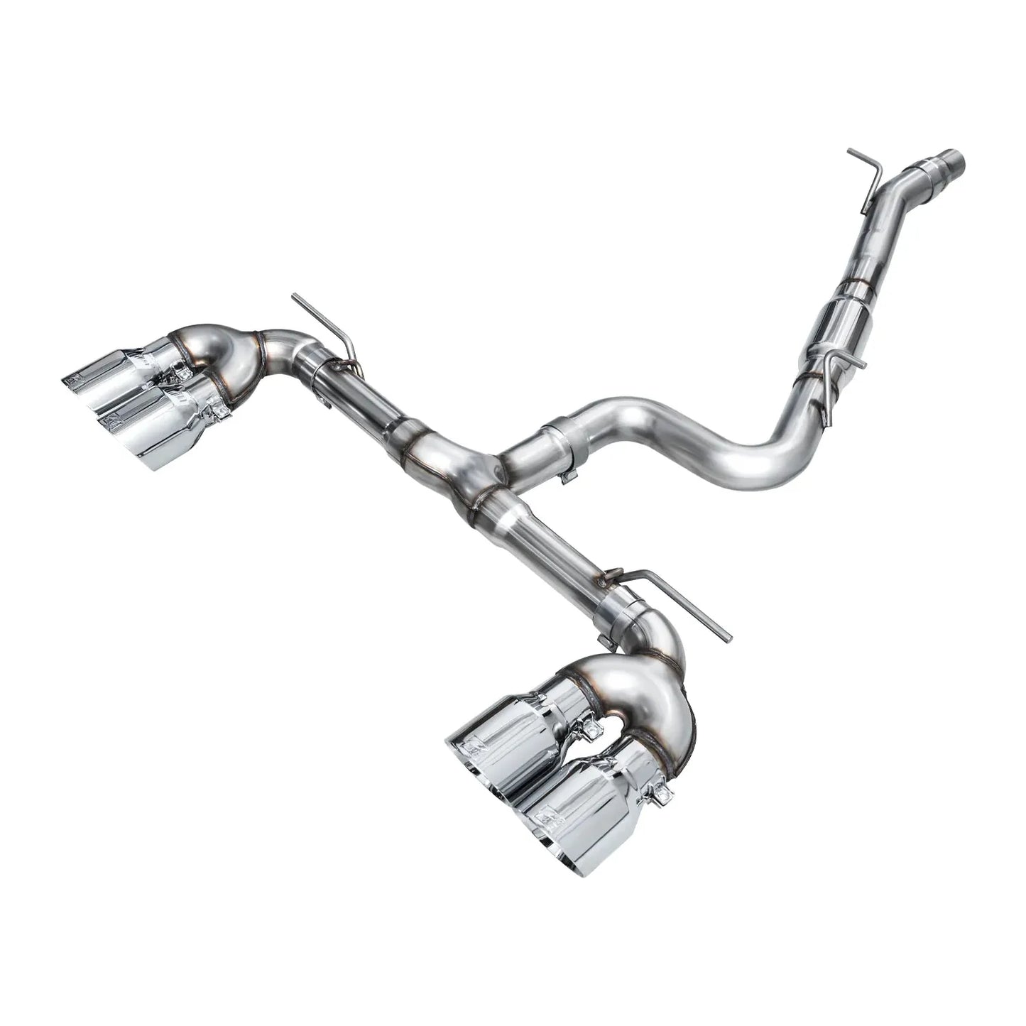 AWE MK8 Volkswagen Golf R Touring Edition Exhaust - Chrome Silver Tips