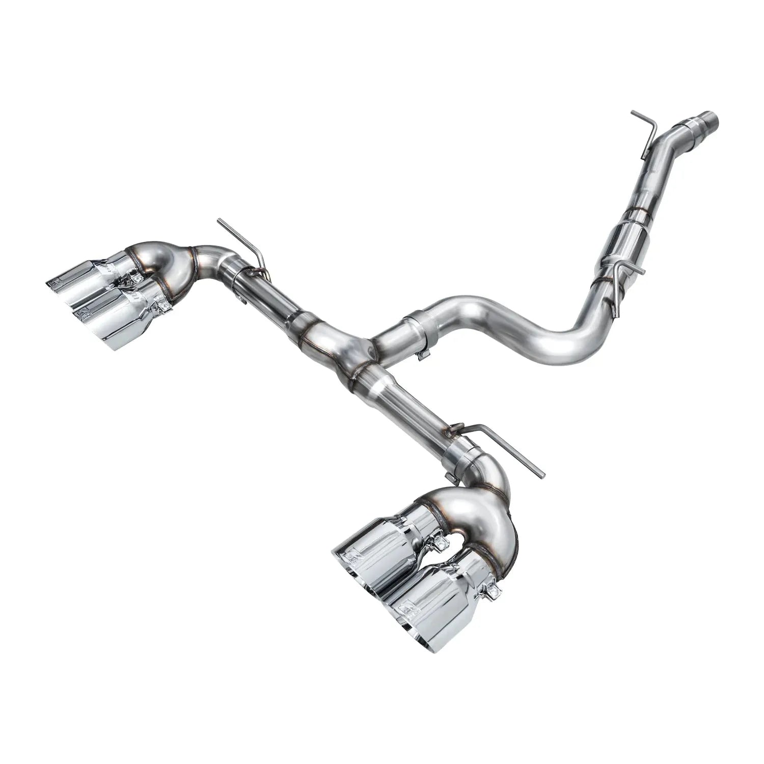AWE MK8 Volkswagen Golf R Touring Edition Exhaust - Chrome Silver Tips
