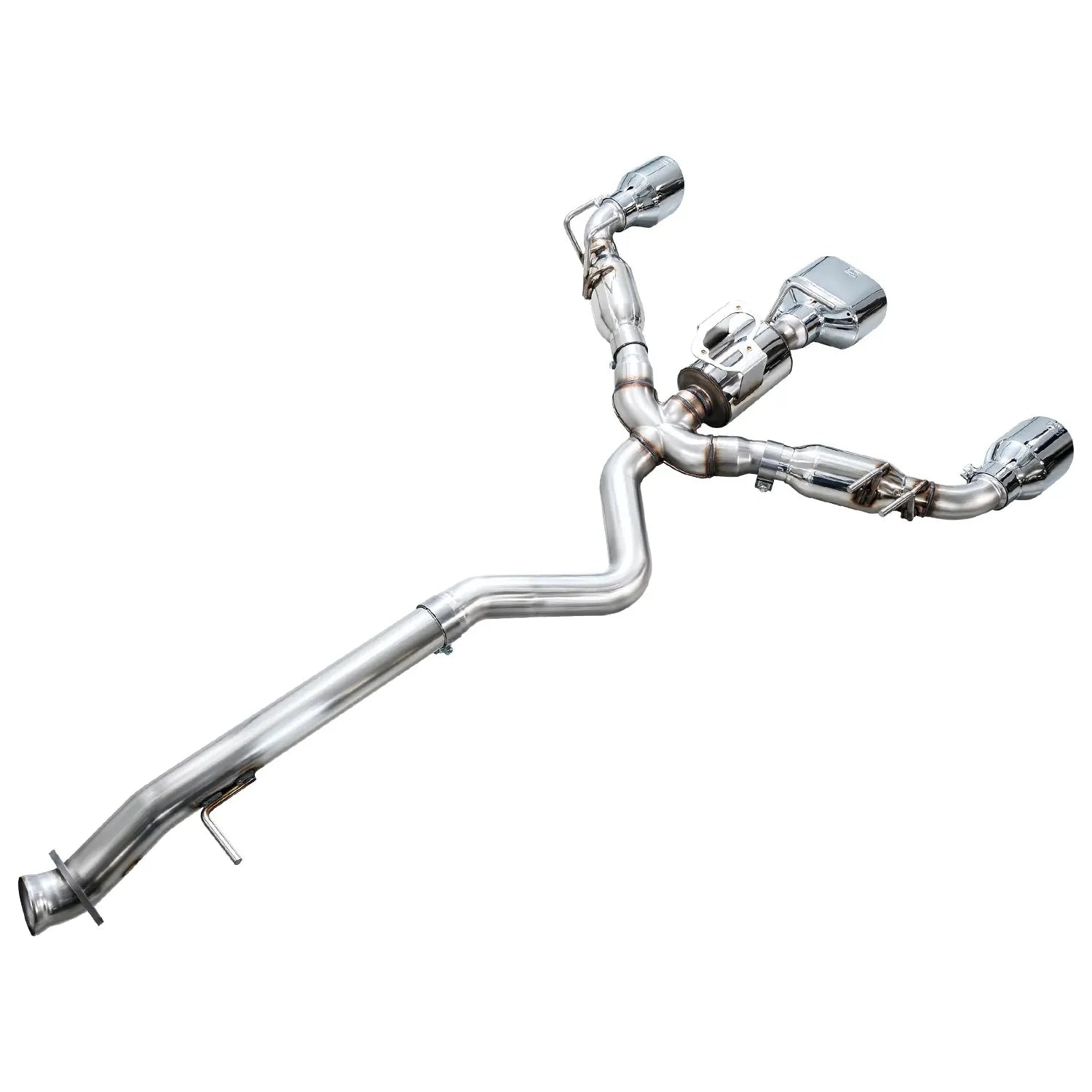 AWE 23-24 Toyota GR Corolla Track Edition Catback Exhaust - Chrome Silver Tips