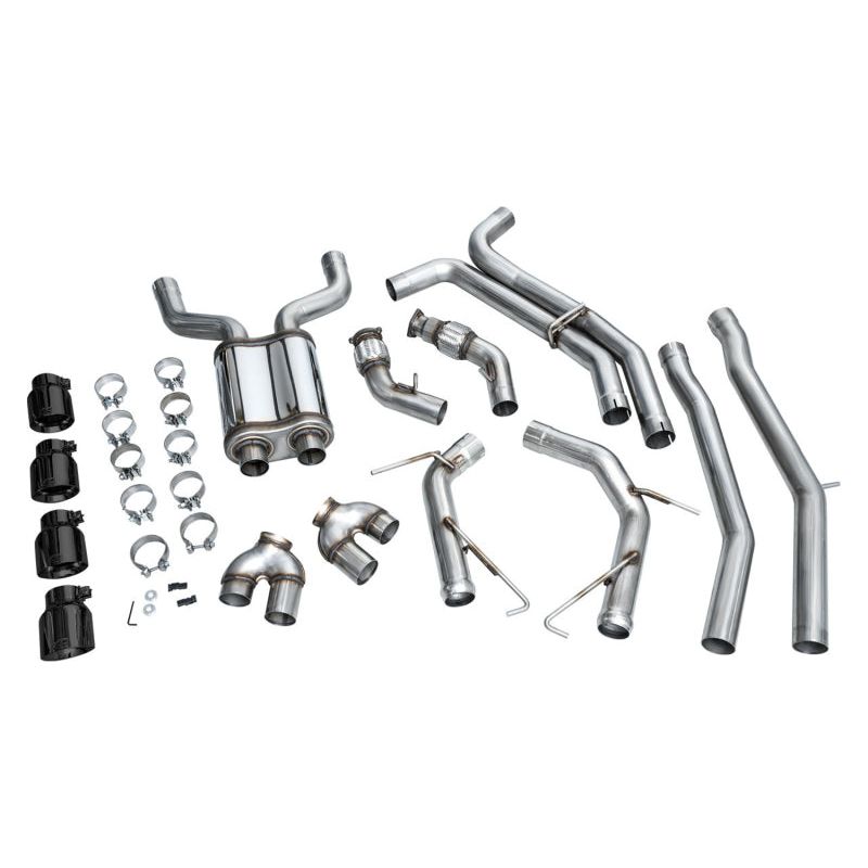 AWE Tuning 19-23 Audi C8 S6/S7 2.9T V6 AWD Track Edition Exhaust - Diamond Black Tips