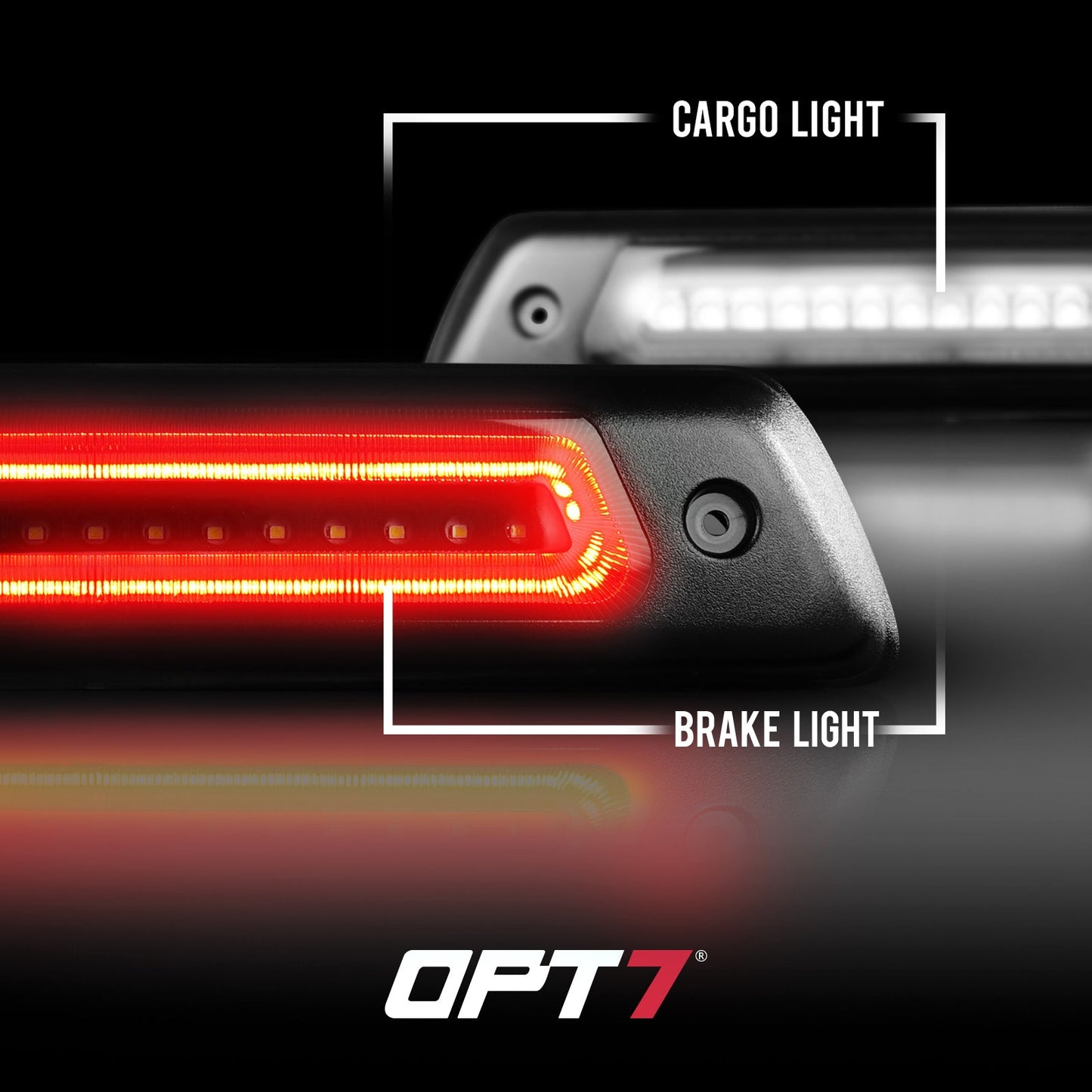 2009-2014 Ford F150 LED 3rd Brake Light w-Smoked Housing Explorer Upgrade –Runner Series - Cree XM LED