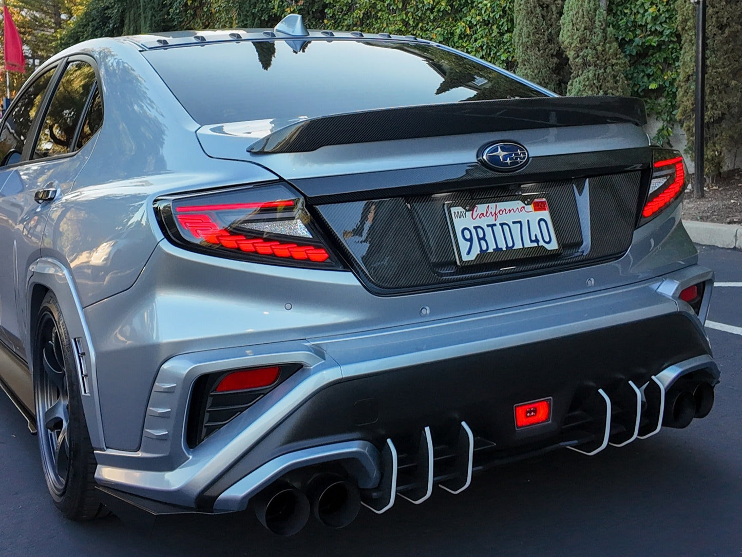 OLM Phantom-Spec LED Taillights (Smoke Lens Red Optic) - 2022+ WRX