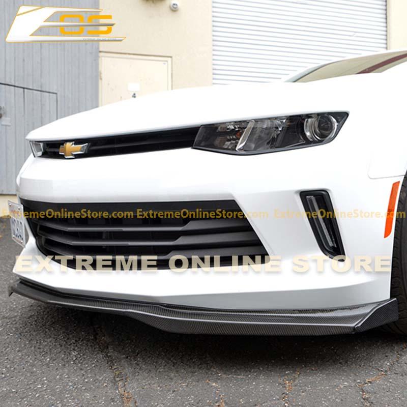 Camaro RS Carbon Fiber T6 Front Splitter W/ Side Extension
