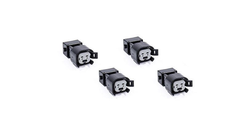 4x USCAR EV6 & EV14 Female to EV1 Male Fuel Injector Connectors Adapters VW AUDI