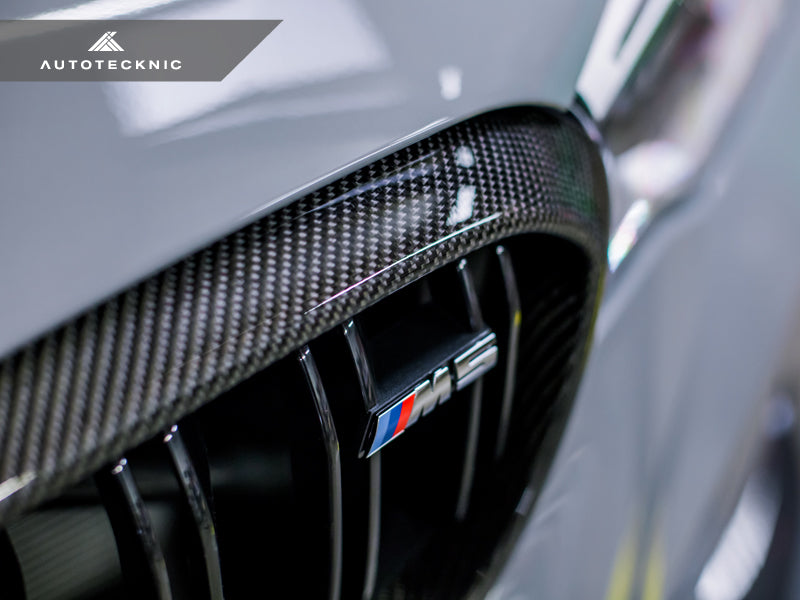 AutoTecknic Carbon Fiber Front Grille Surround Set - BMW F90 M5