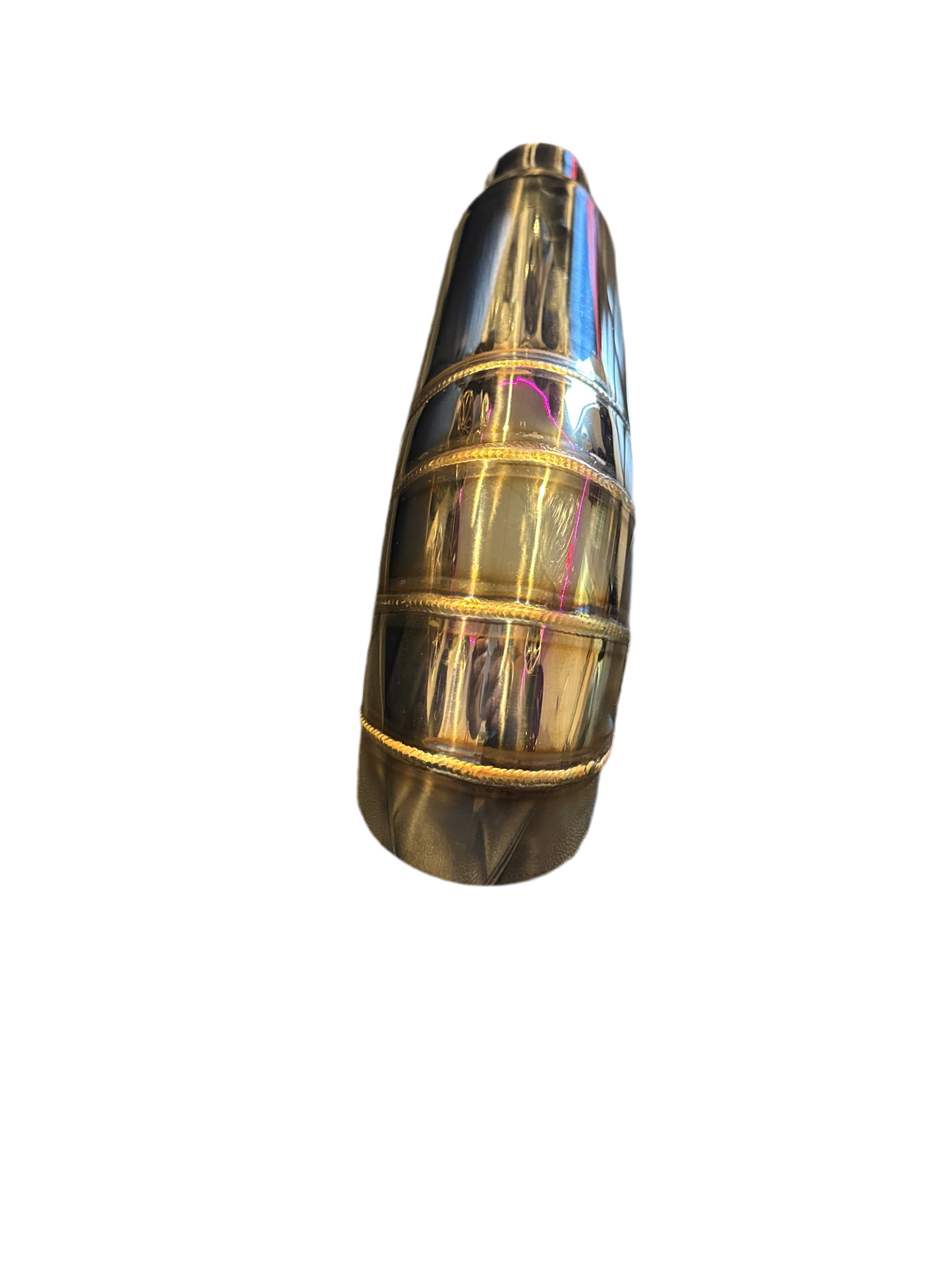 SPDZ1 Universal 3" to 4" VIP Exhaust Tips "Blast Pipes" Style - Single - Turn Down - Stainless Tip