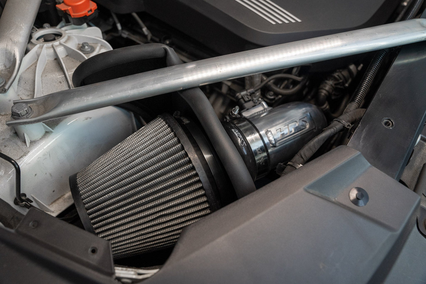 HPS Air Intake Kit 2020-2022 BMW X6 3.0L Turbo B58 G06, Includes Heat Shield, 827-702