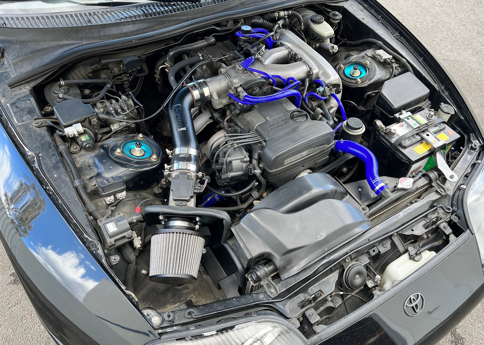 HPS Shortram Air Intake Kit Toyota 1993-1996 Supra 3.0L NA JZA80 2JZ-GE, 827-715