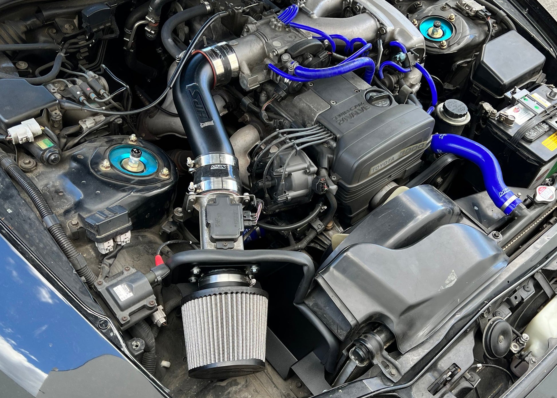 HPS Shortram Air Intake Kit Toyota 1993-1996 Supra 3.0L NA JZA80 2JZ-GE, 827-715