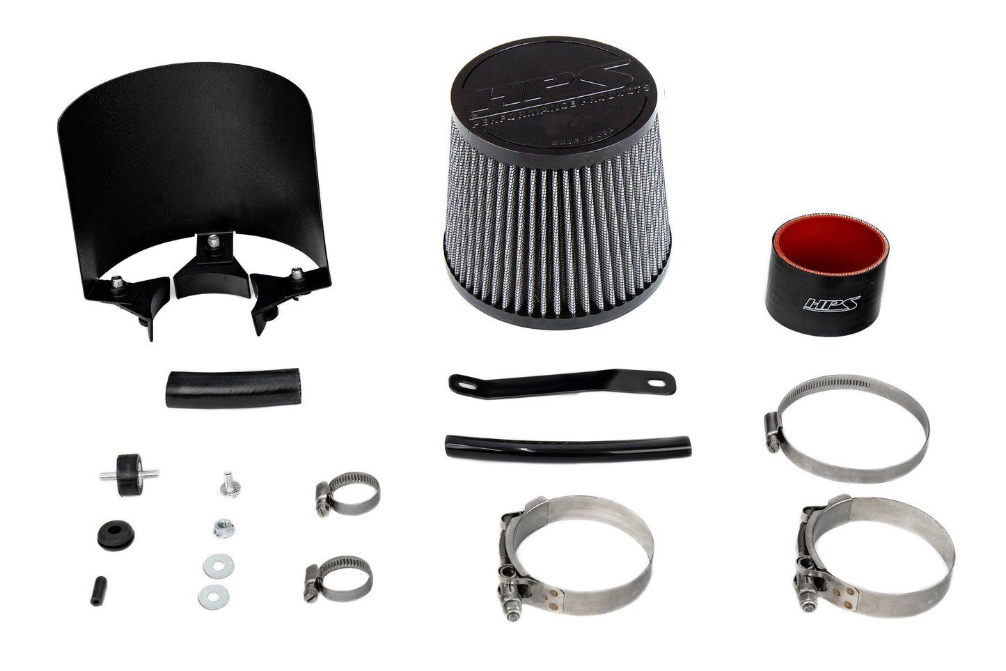 HPS Air Intake Kit Acura 2002-2006 RSX Base 2.0L, Includes Heat Shield, 827-724
