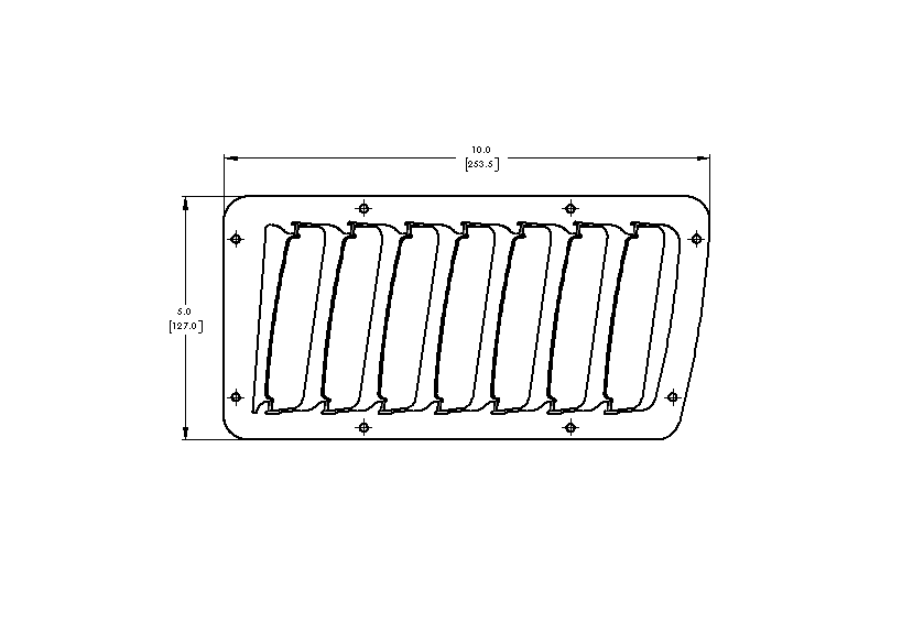Hood Louver Kit, Large Louvers Only - FT86