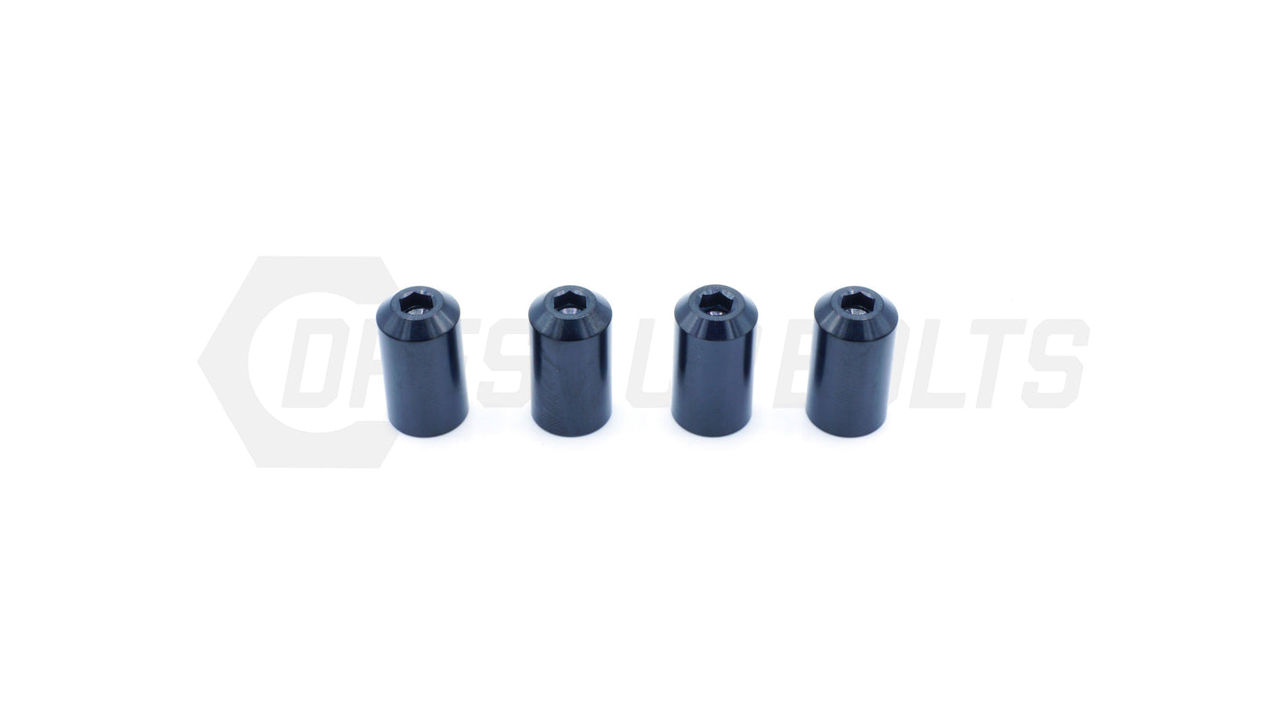 Dress Up Bolts Bullet Titanium Valve Stem Caps - Set of 4