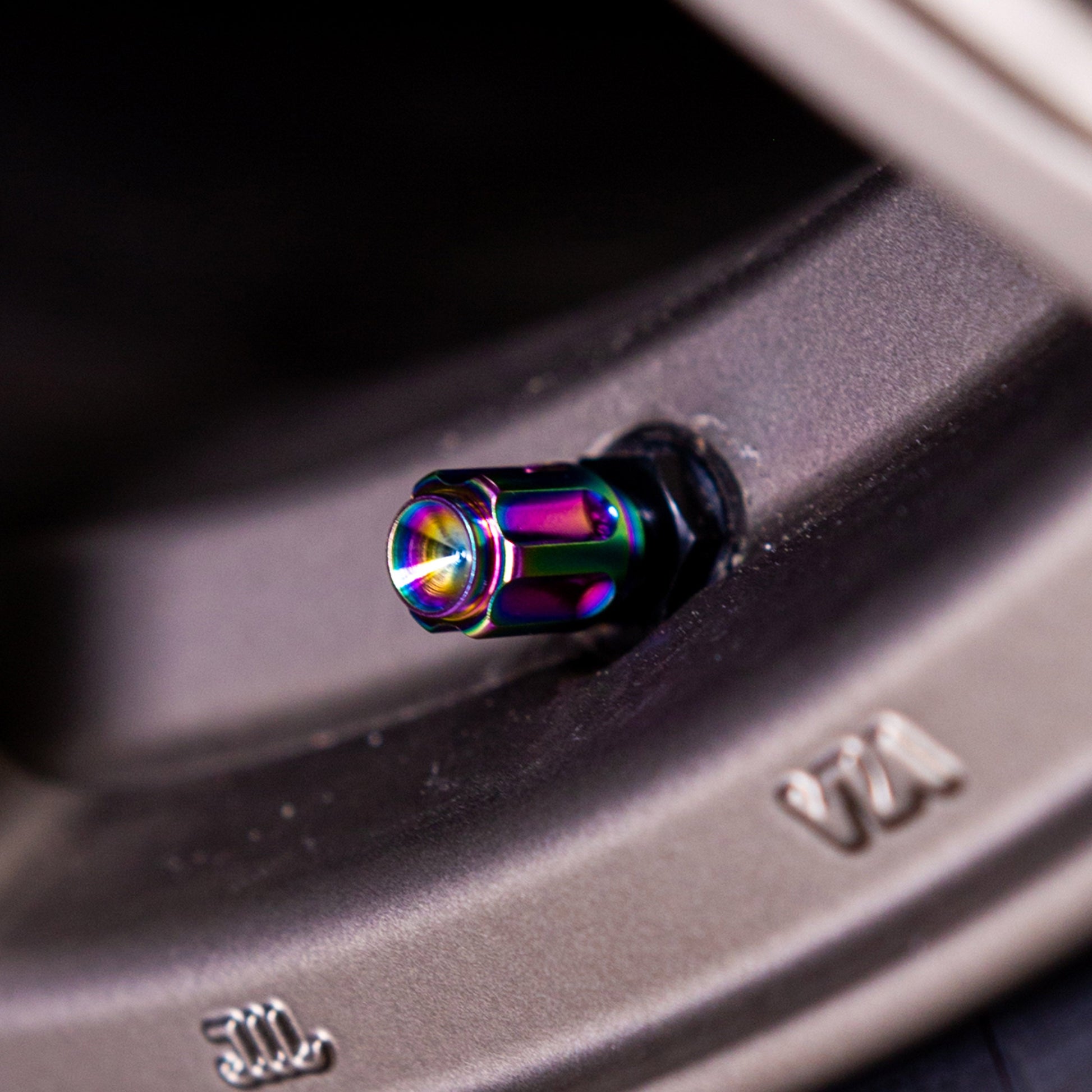 Titanium Gear Valve Stem Cap