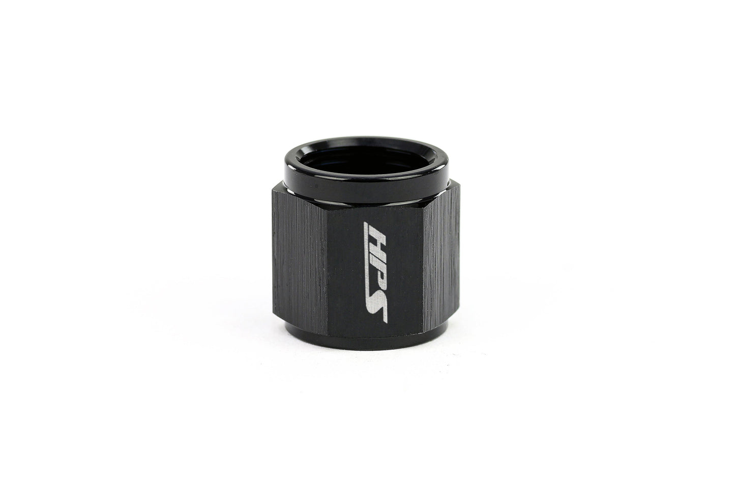 HPS Hard Line AN Tube Nut, Aluminum, Black