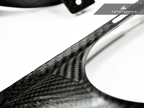 AutoTecknic Dry Carbon Exhaust Shield - Nissan R35 GTR