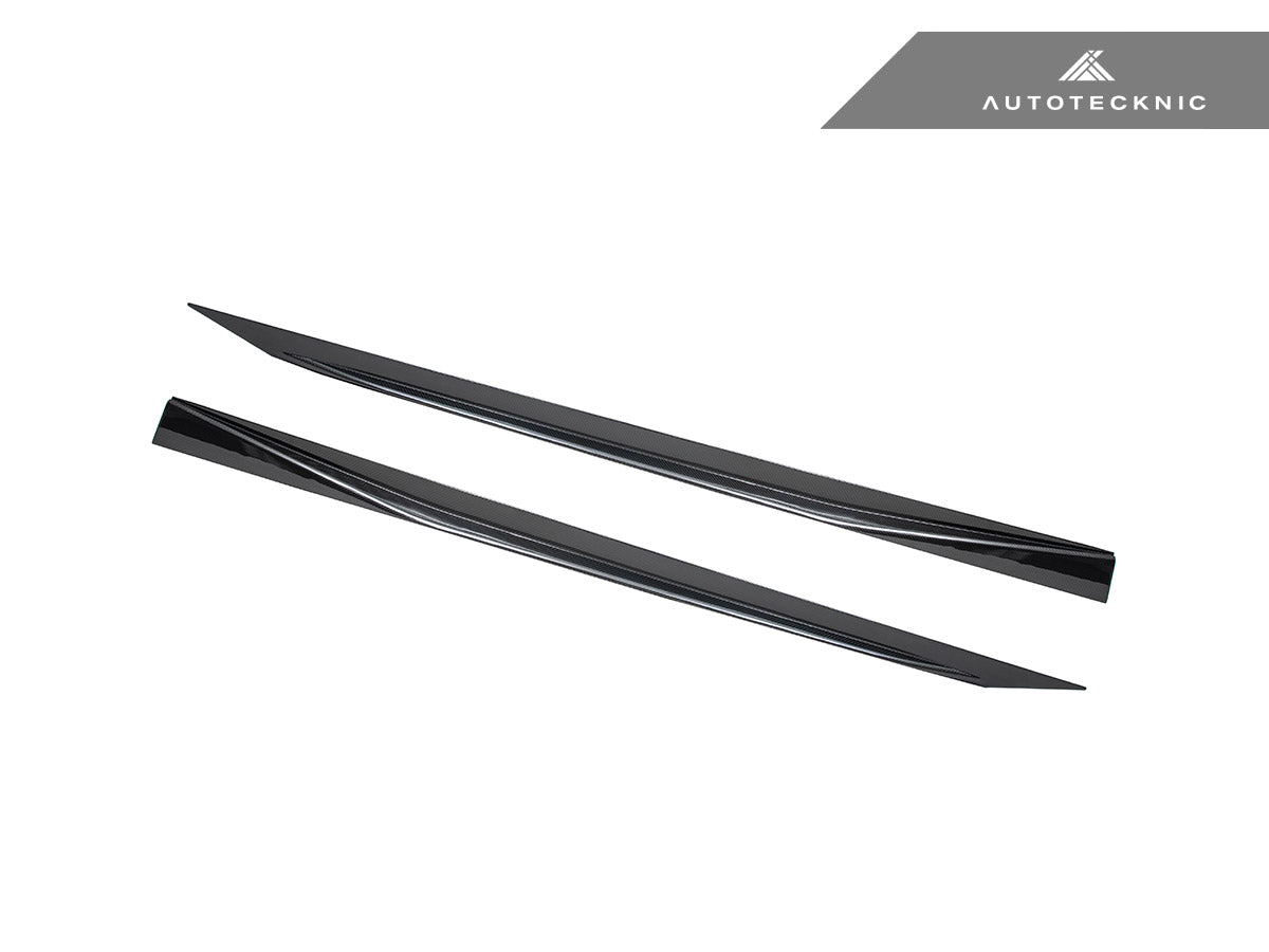 AutoTecknic Dry Carbon Fiber V2 Side Skirt Extension Set - G90/ G99 M5