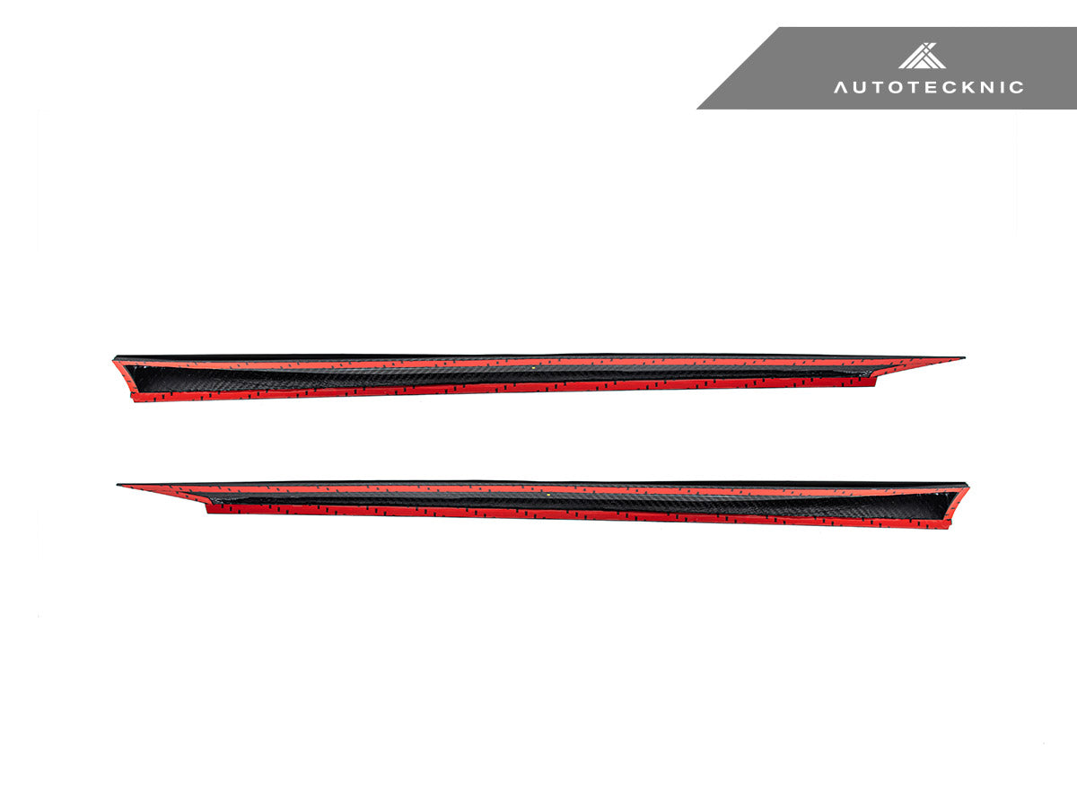 AutoTecknic Dry Carbon Fiber V2 Side Skirt Extension Set - G90/ G99 M5