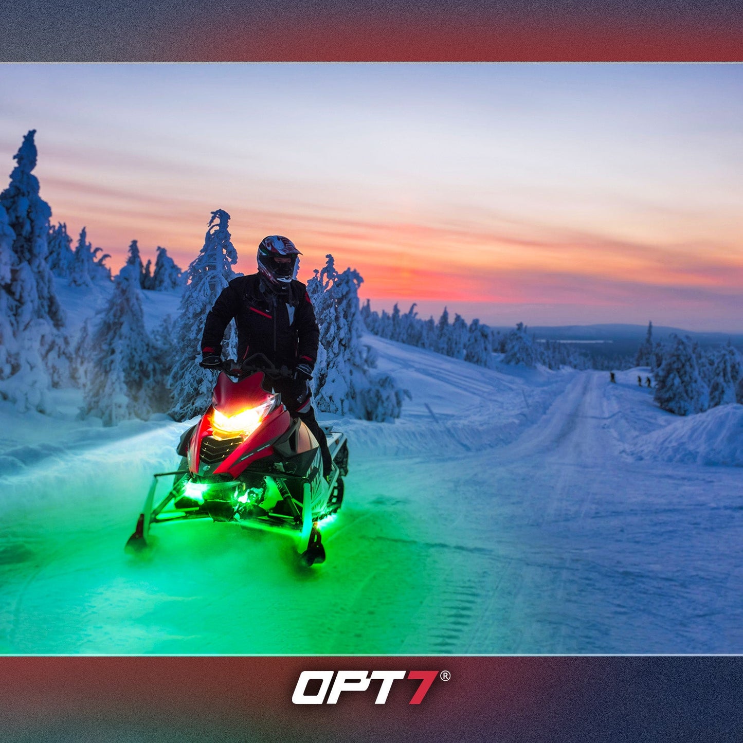 AURA Snowmobile Underbody Glow LED Lighting Kit Remote Control - Full Color Spectrum