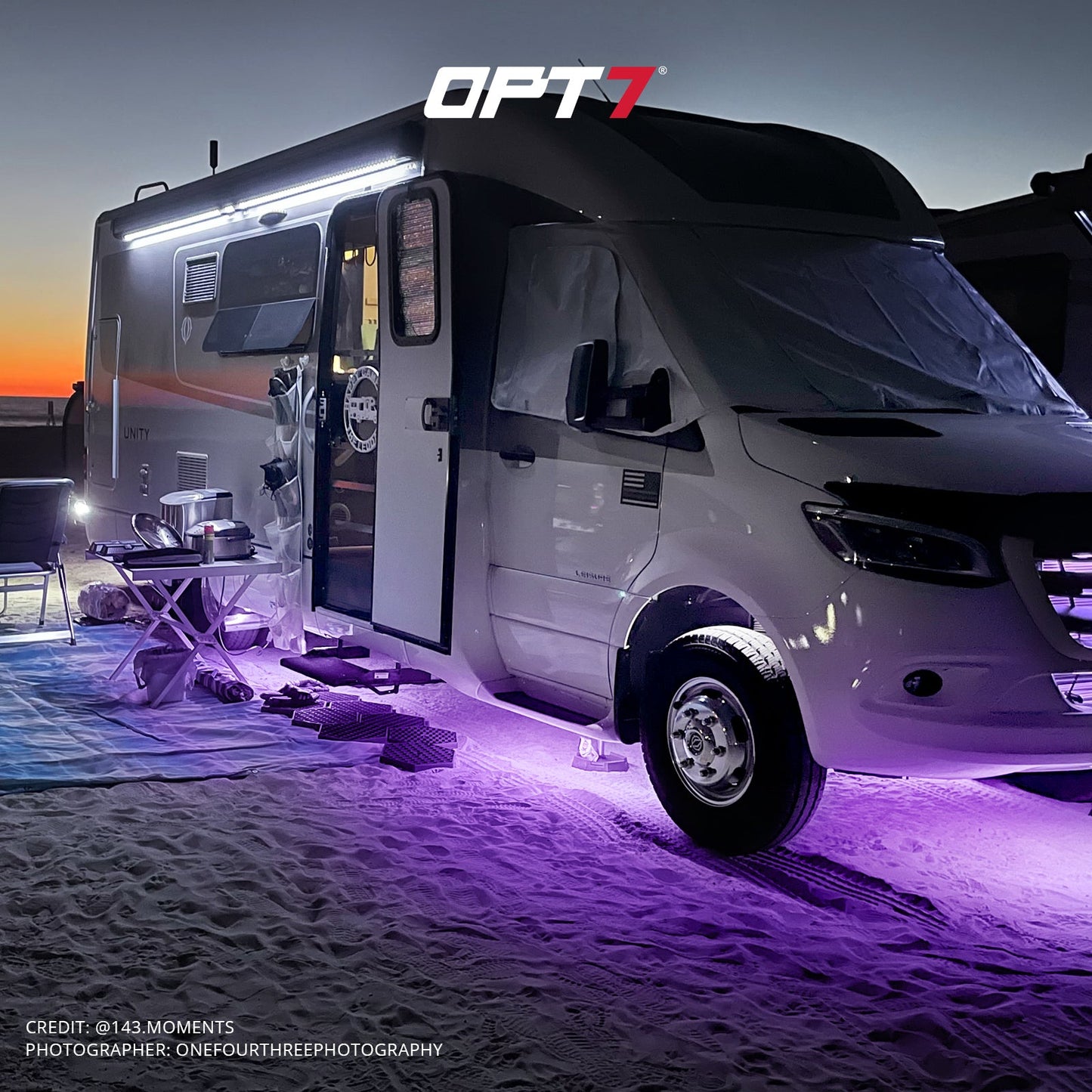 AURA PRO RV LED Aluminum Underglow Lighting Kit - Bluetooth Enabled APP Full Color Spectrum