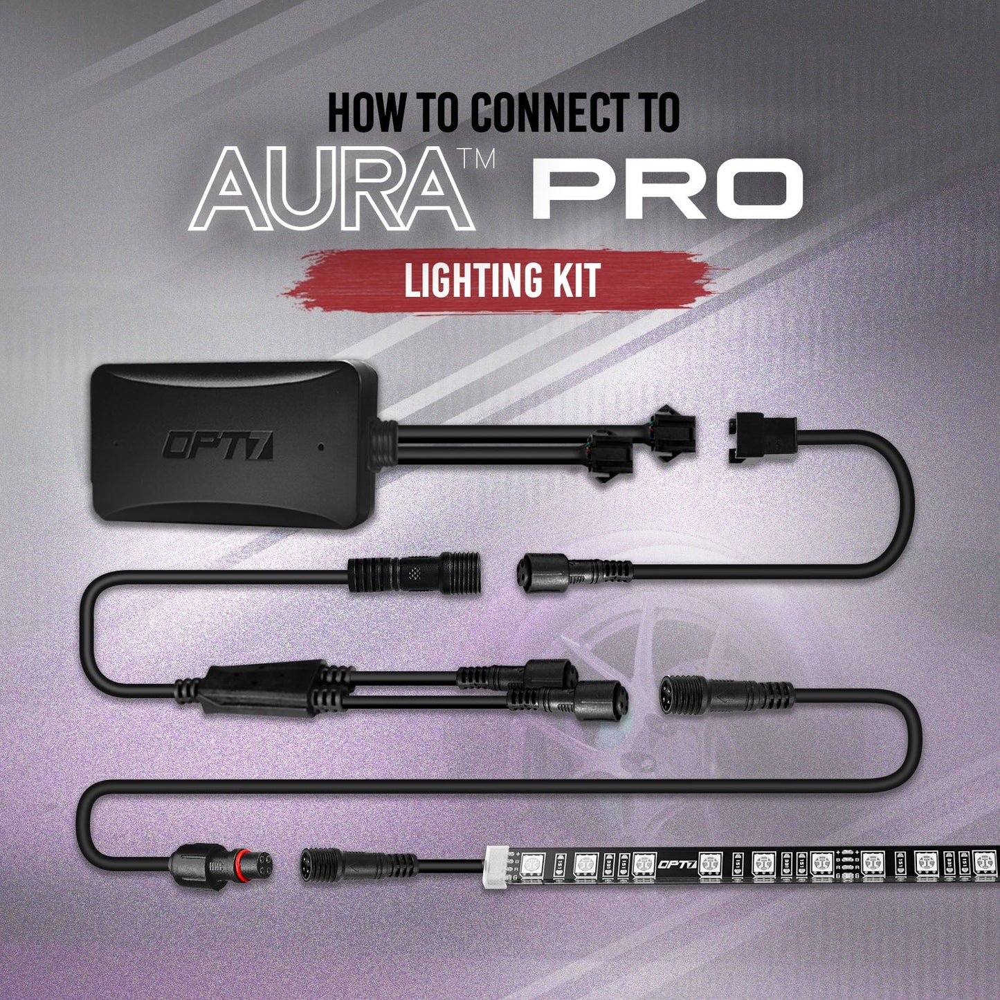 AURA LED Expansion Pack - (2) 12-Inch Strips with Splitters & Extensions