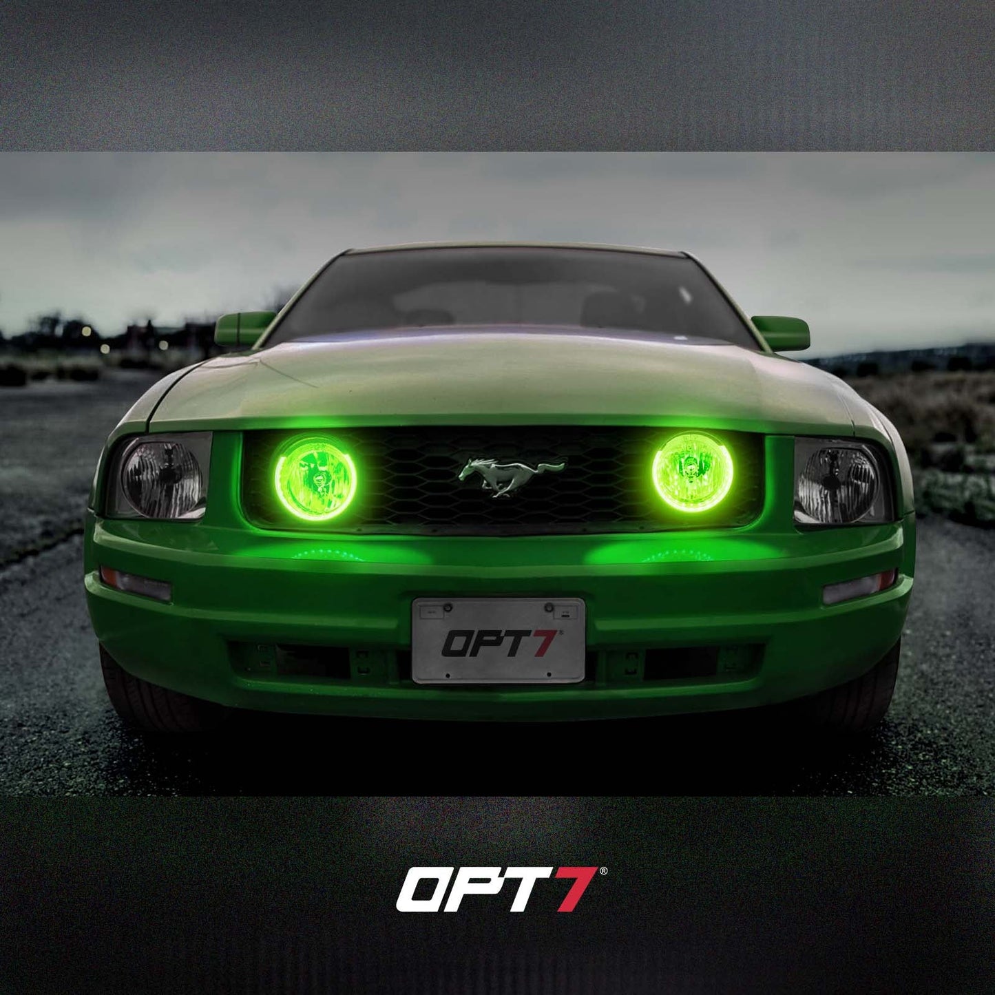 AURA Remote Control Day Time Running Light DRL Halo RGB for Ford Mustang 2005-2014 - Install Friendly