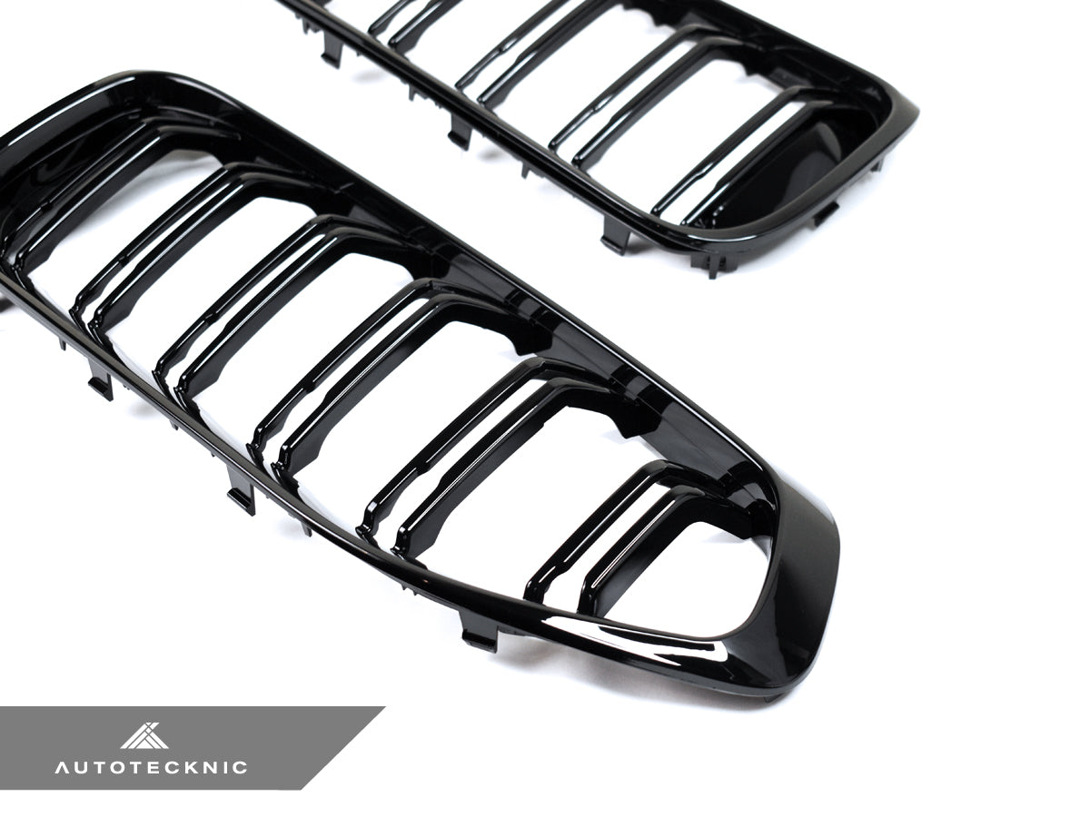 AutoTecknic Dual-Slats Gloss Black Front Grille Set - G29 Z4