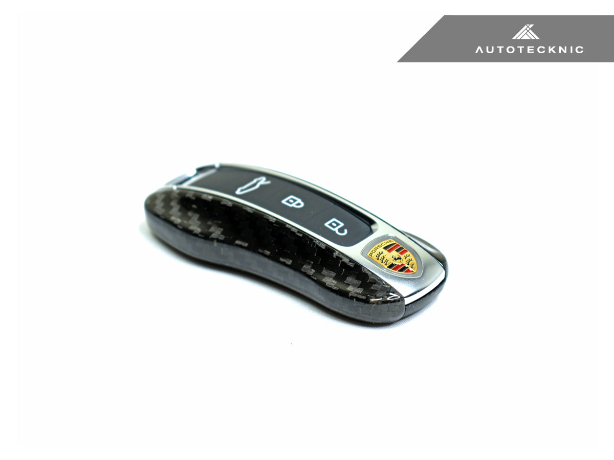 AutoTecknic Dry Carbon Key Remote Trim - Porsche Taycan | Panamera 17-Up | Cayenne 18-Up (G2)