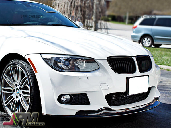 AK Style Carbon Fiber Front Bumper Add-on Lip Fits For 2011-2013 BMW E92 E93 LCI M-Sport Only