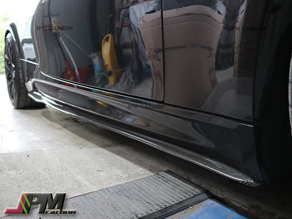 G Style Carbon Fiber Side Skirt Add-on Lip Fits For 2008-2013 BMW E92 E93 M3 Only