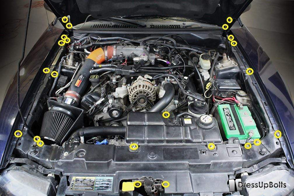 Ford Mustang (1999-2004) Titanium Engine Bay Kit