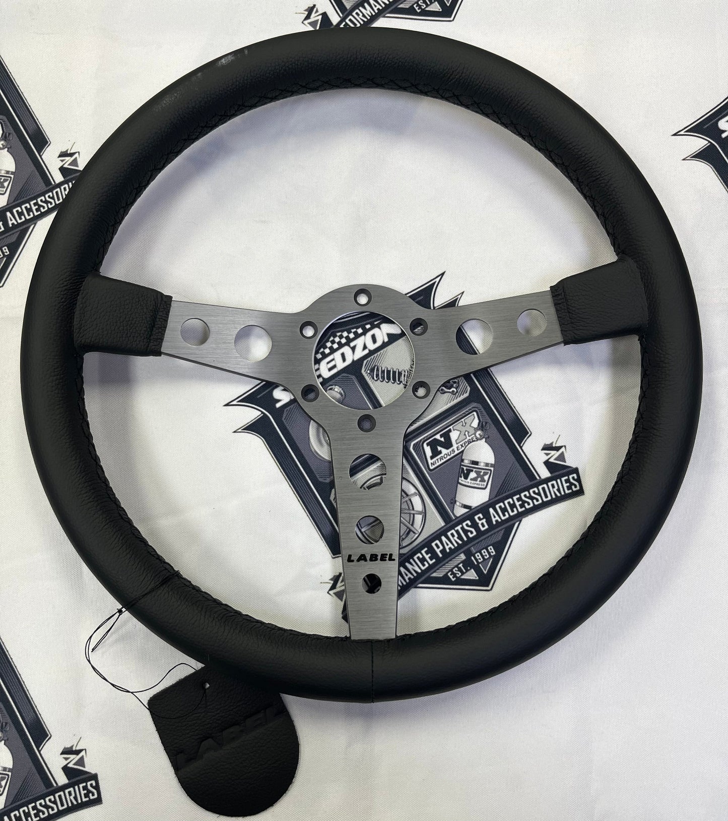 The Daytona | Black Leather | Graphite Spoke | Black Stitch