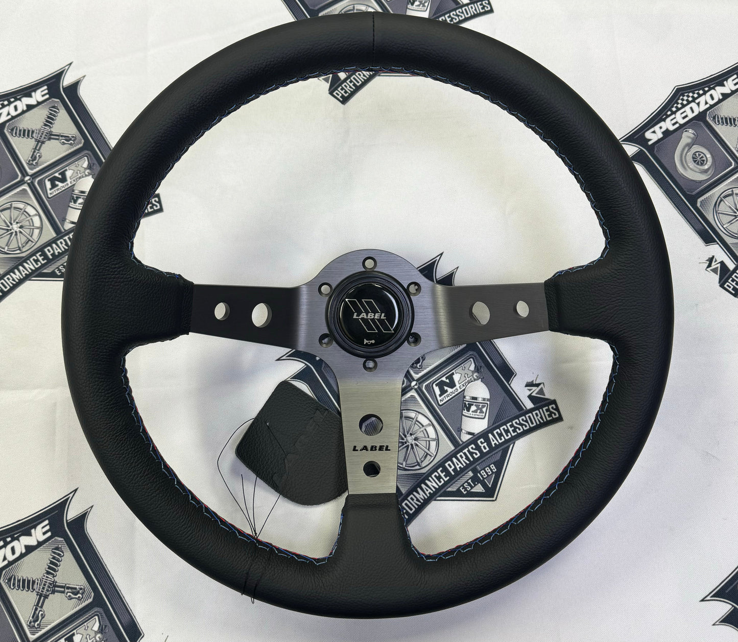 The Daytona | Black Leather | Graphite Spoke | Bavarian Stitch