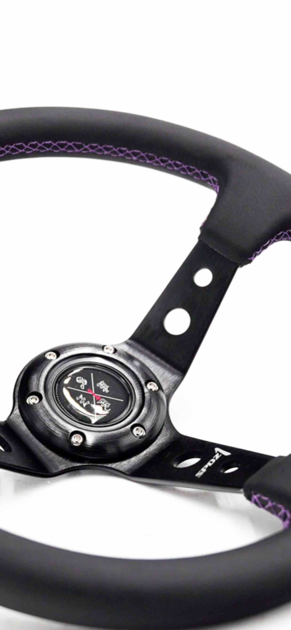 SPDZ1 Purple Lined Steering Wheel